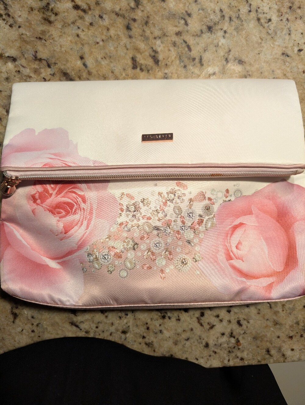 Ted Baker Foldover Floral Clutch Bag